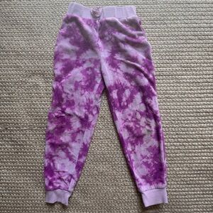 Juicy Couture Kids Tie-Dye Velour Joggers Size 6 Purple Lavender